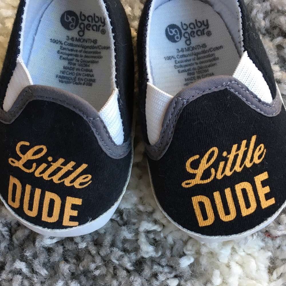 “Little Dude” baby shoes - Picture 3 of 3